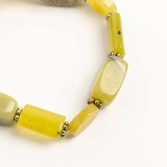John Bead New Jade No.91 Natural Stone Stretch Bracelet {3}