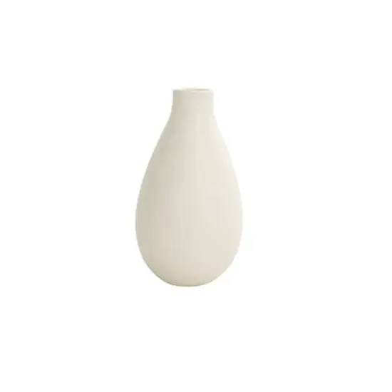 Cream Minimalistic Ceramic Vase Set {5}
