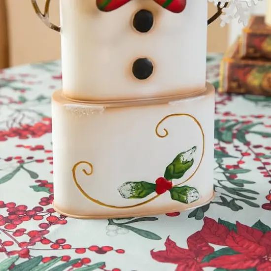 Glitzhome&reg; 17" Metal Stacked Box Snowman Table D&eacute;cor {4}