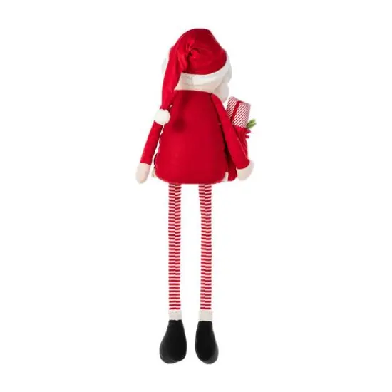 Glitzhome&reg; 60"H Christmas Oversized Fabric Santa With Dangle Legs {8}