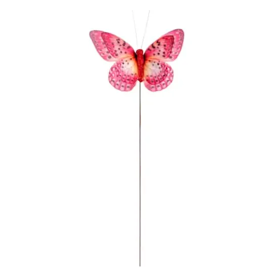 Fabric Butterflies, 3ct. by Ashland&reg; Pink {3}