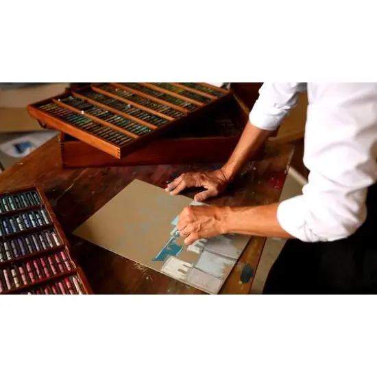 Sennelier Extra-Soft Pastel Full Stick Wooden Box Set {8}