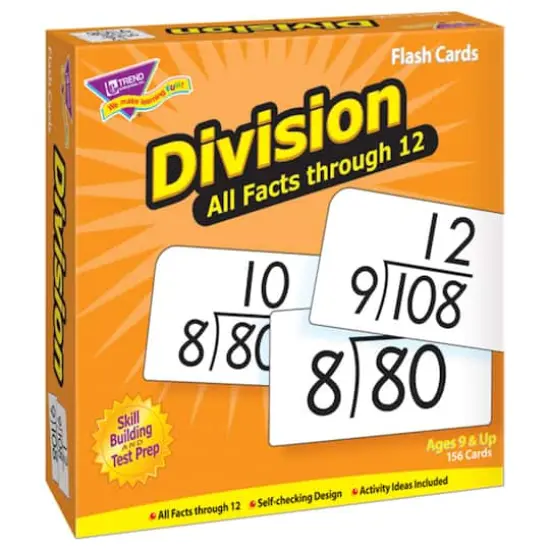 Trend Enterprises&reg; Division 0-12 All Facts Skill Drill Flash Cards {1}