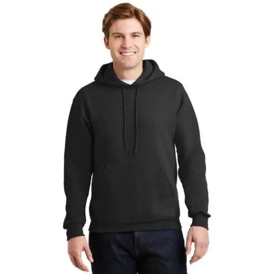 JERZEES&reg; Super Sweats&reg; NuBlend&reg; Pullover Hooded Sweatshirt Black {4}