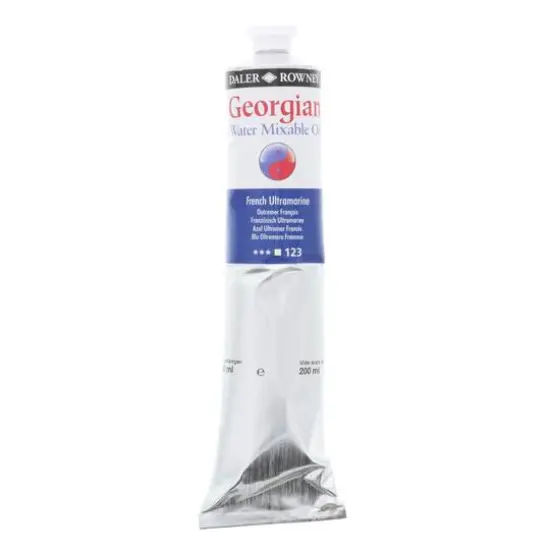 Daler-Rowney® Georgian Water Mixable Oil, 200mL French Ultramarine {1}