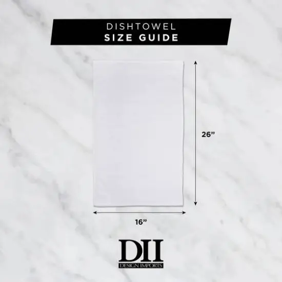 DII&reg; Red Windowpane Terry Dishtowel, 4ct. Red and White {4}