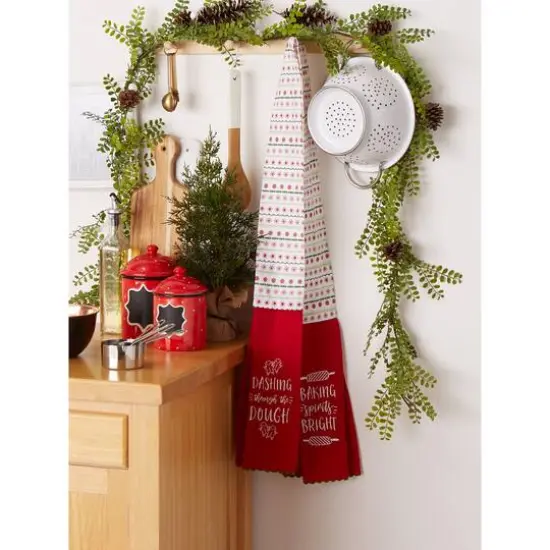 DII&reg; Holiday Kitchen Towel Scarf {10}