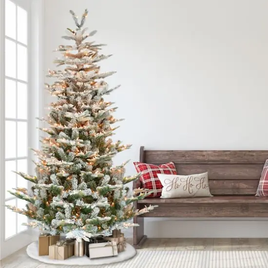 7.5ft. Pre-Lit Aspen Fir Artificial Christmas Tree, Clear Lights {7}