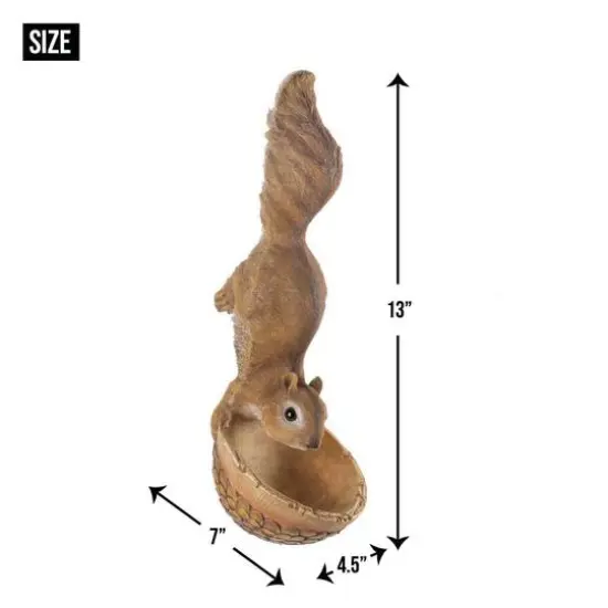 13" Scurrying Squirrel Bird Feeder {5}