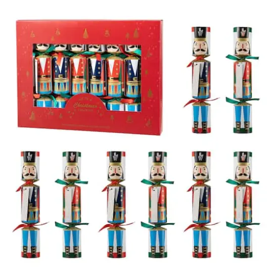 Glitzhome&reg; 10" Christmas Nutcracker Party Cracker with Gift Contents, 8ct. {1}