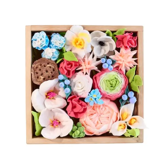 OKTO DIY Wood & Craft Romance Flowers Clay Kit {12}