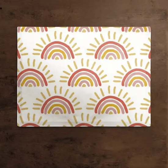 Sun Pattern Cotton Twill Placemat Sunset {3}