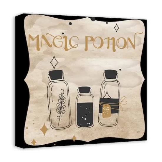 Magic Potion Bottles 3 16" x 16" Canvas Wall Art {3}