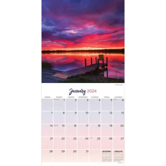 TF Publishing 2024 Sunsets Wall Calendar {4}