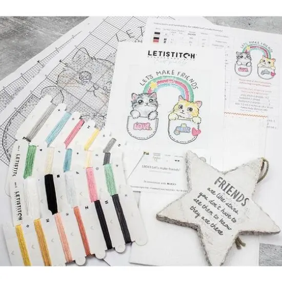 Letistitch Let's make friends! Counted Cross Stitch Kit {15}