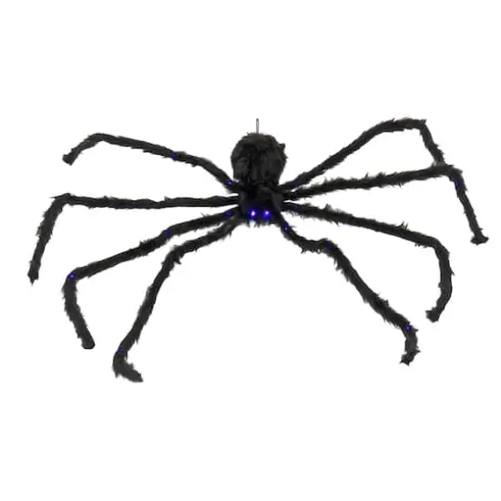 4ft. Halloween Spider with 26 Purple Battery-Operated Steady On LED Lights {1}