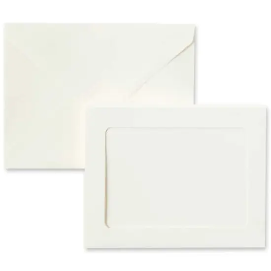 Ivory Frame Cards & Envelopes by Recollections&trade;, 5" x 7" {5}