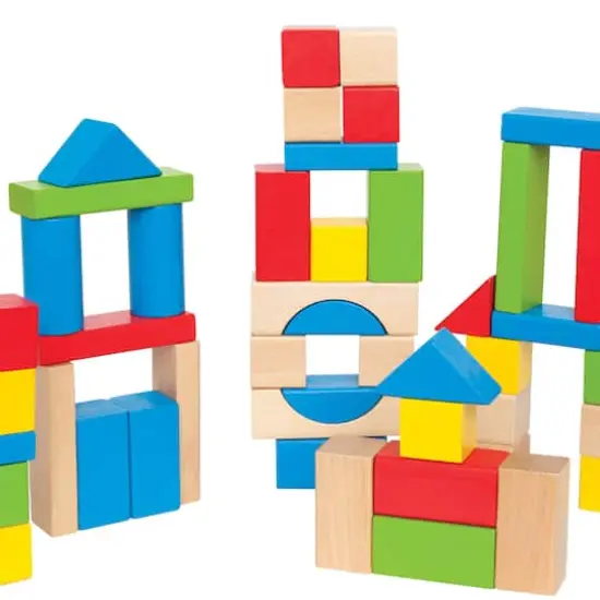 Hape Maple Wood Kids Building Blocks {4}