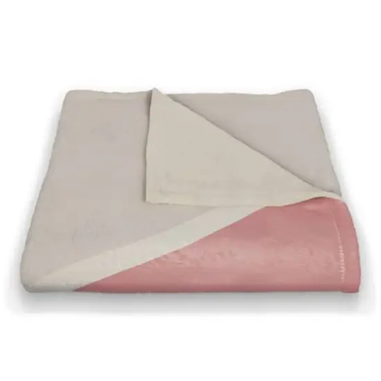 Blush Abstract 50" x 60" Coral Fleece Blanket {3}
