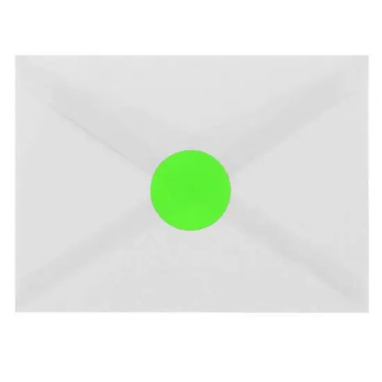 JAM Paper Circle Label Stickers Neon Green {7}