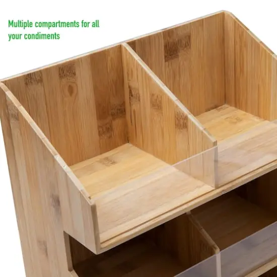 Mind Reader Brown 6-Section Coffee Condiment Organizer {7}