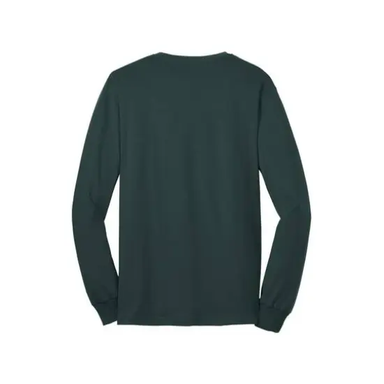 Port & Company&reg; Long Sleeve Adult Core Blend T-Shirt Dark Green {5}