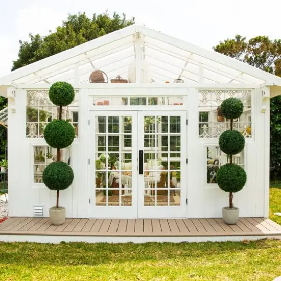 7ft. UV Resistant Artificial Triple Ball Boxwood Topiary Tree (Indoor/Outdoor) {9}