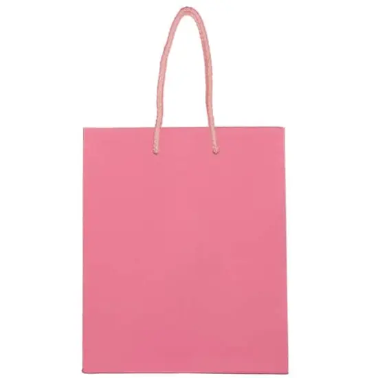 JAM Paper Medium Glossy Gift Bags, 6ct. Pink {4}