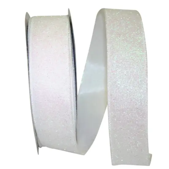JAM Paper 1.5" x 25yd. Iridescent Glitter Wired Ribbon {1}
