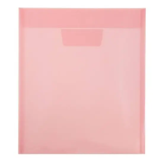 JAM PAPER Plastic Tuck Flap Letter Open End Envelopes, 12ct. Yellow {2}