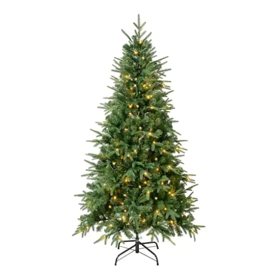 6ft. Pre-Lit Feel-Real&reg; Duxbury Artificial Christmas Tree, Warm White LED Lights {1}