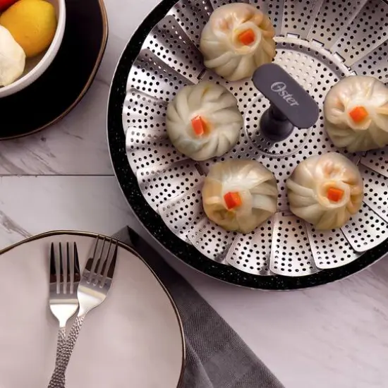 Oster Bluemarine Expandable Stainless Steel Steamer Basket {6}