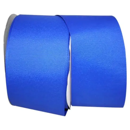 JAM Paper 3" Grosgrain Texture Wired Ribbon Electric Blue {1}