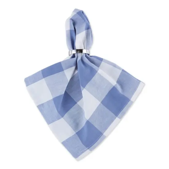 DII&reg; Buffalo Check Oversized Napkin, 6ct. Blue/White {4}