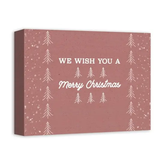 We Wish You a Merry Christmas Canvas Wall Art {5}