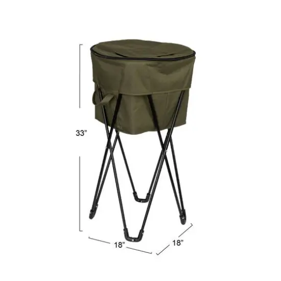 Household Essentials 2.75ft. Olive Green Thermal Standing Cooler with Travel Bag {7}
