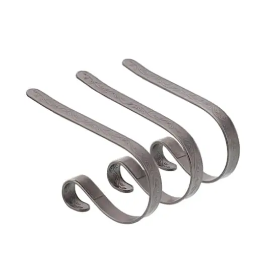 Original MantleClip&reg; Pewter Stocking Holders, 3ct. {1}