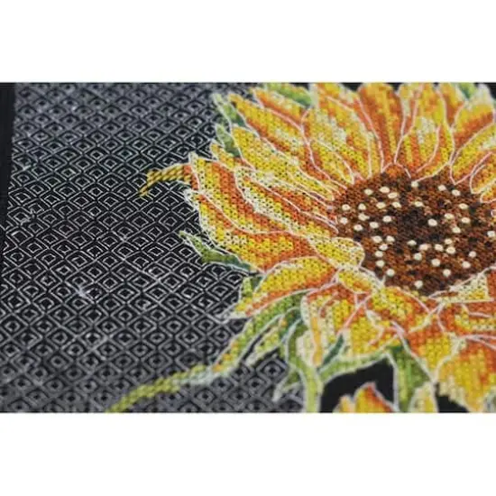Abris Art Bright Sunflowers Counted Cross Stitch Kit {4}