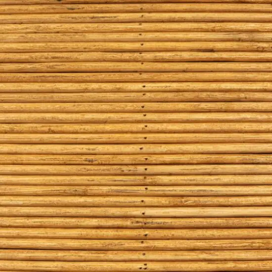 Hello Honey&reg; 18" Natural Wide Rattan Round Accent Table {6}