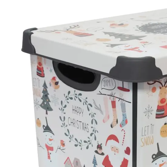 Simplify Happy Christmas Storage Tote Bin {8}