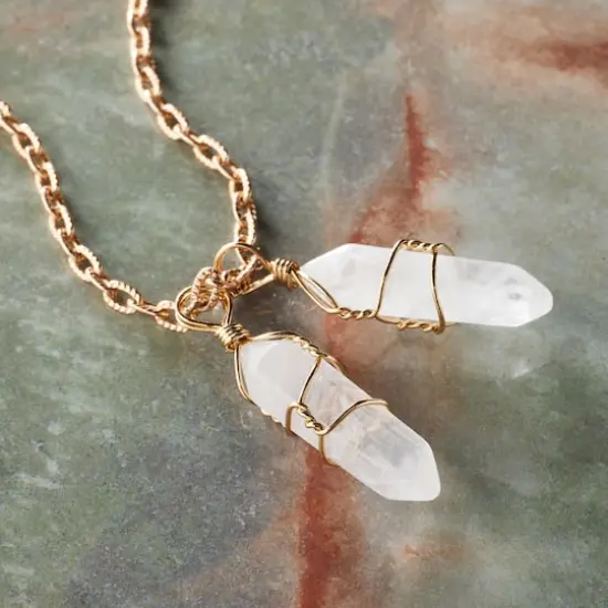 White Quartz Prism Pendants, 2ct. by Bead Landing&trade; {3}