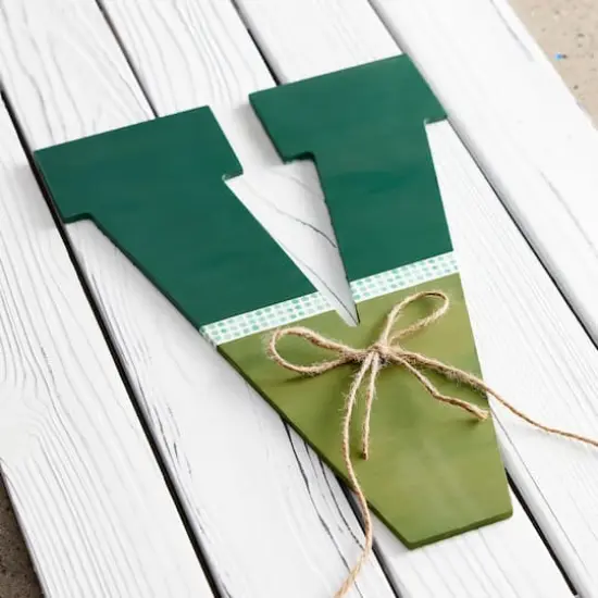 13" White MDF Uppercase Letter by Make Market&reg; V {3}