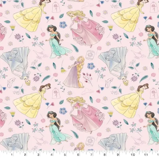 Disney Princess Adventure Awaits Cotton Fabric {1}