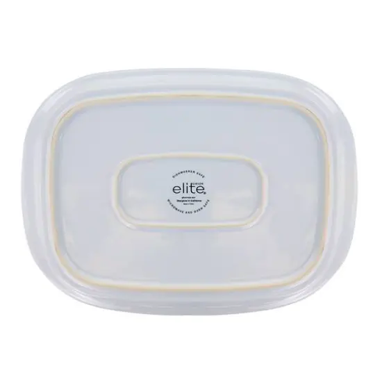 Gibson Elite&reg; 2.7qt. White Ceramic Casserole with Glass Lid {6}