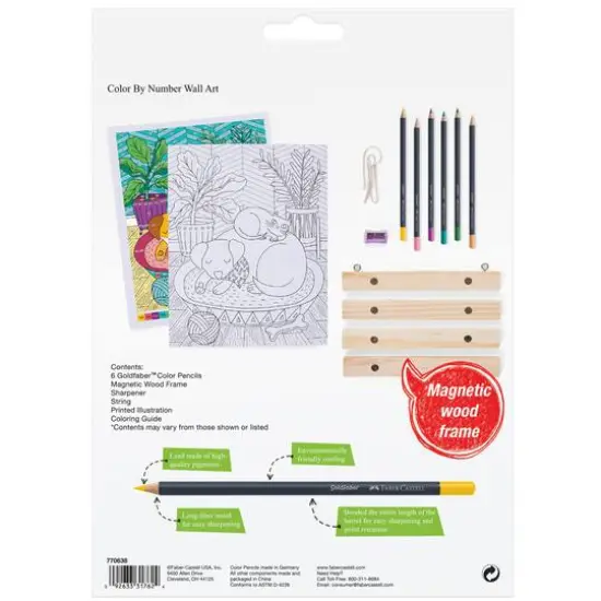 Faber-Castell&reg; Pet Parents Color By Number Wall Art Kit {3}