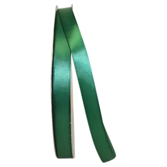 JAM Paper 5/8" x 100yd. Double Face Satin Ribbon Forest {1}