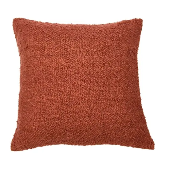 Hello Honey&reg; 20'' Red Square Boucle Cotton Pillow Cover {1}