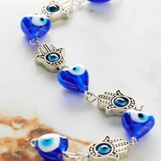 Blue & Silver Hand of Peace Charms by Bead Landing&trade; {3}