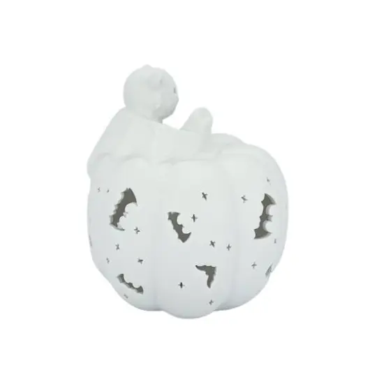 6.75" DIY Ceramic LED Pumpkin & Bat D&eacute;cor by Make Market&reg; {9}
