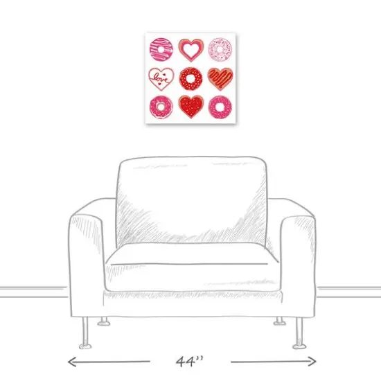 Valentines Sweets Canvas Wall Art {6}